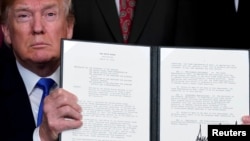 Decretul semnat de Trump pe 22 martie 2018