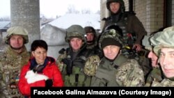 Галина Алмазова в зоні бойових дій на Донбасі