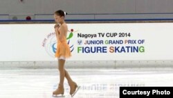 Элизабет Турсунбаева Жапониядағы әлемдік Гран-При жарысында. Сурет спортшының жеке мұрағатынан алынды.