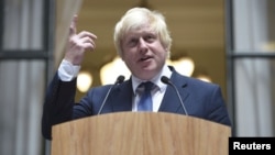 British Foreign Secretary Boris Johnson