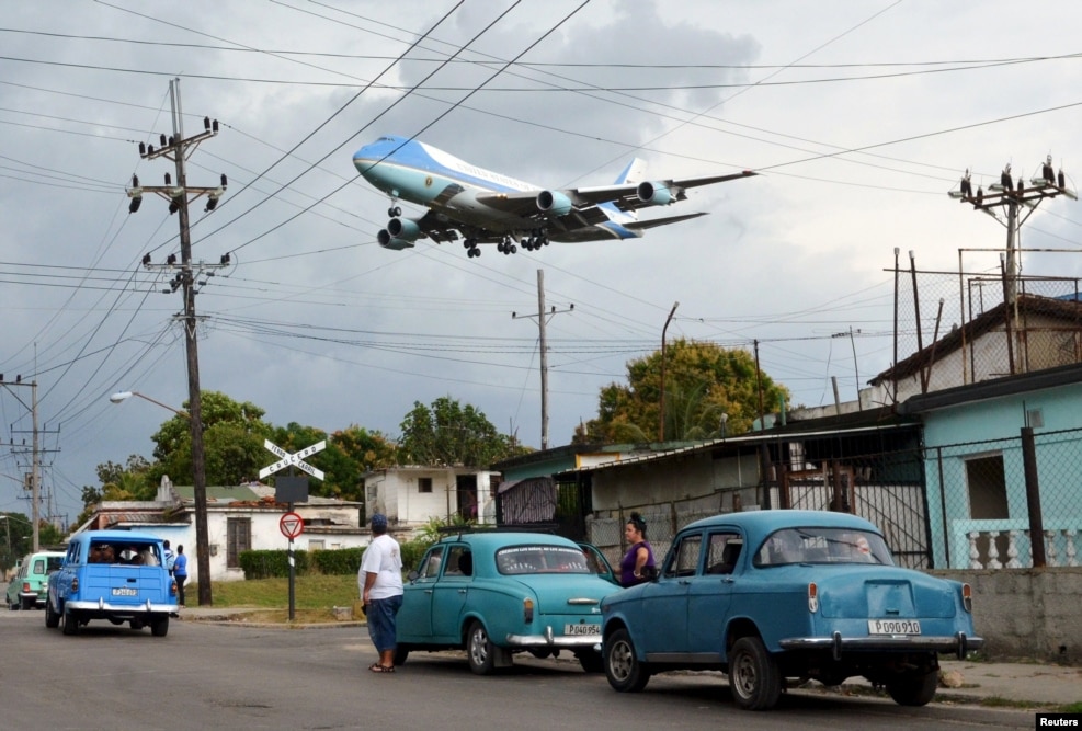 When U.S. President Barack Obama made his historic visit to Cuba in March, Reuters photographer Alberto Reyes knew exactly where he needed to be. He writes that "a motorcyclist from the neighborhood, who had been hired by Reuters, showed me the spot where it would be possible to see the plane if it came in from that angle." "I knew the exact spot when I saw the White House advance planes coming in before Air Force One. There were a lot of people on the street waiting for the plane. It was an important moment for many. One neighbor shouted out to me that the plane was coming in before I could hear the turbines. "The neighbor who was shouting, the clamor of the people, the roar of the plane's engines, the sheer size of it so close to the houses, and the brief moments I had to take this picture, made this moment unforgettable to me."