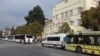 Автобуси пред Општина Битола