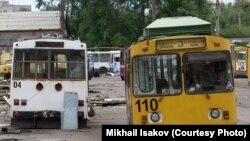 Брошенные троллейбусы в Архангельске