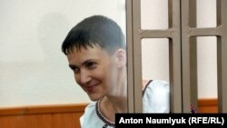 Надежда Савченко в зале суда 2 марта 2016 года