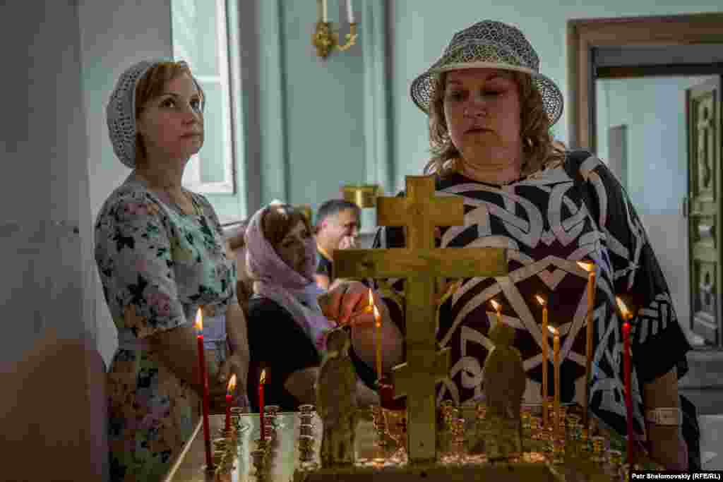 Tourists arrive on Valaam Island every day to pray at the church of the 14th-century monastery.