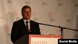 Predsjednik Makedonije Gjerogje Ivanov obraća se makedonskoj dijaspori u Detroitu 