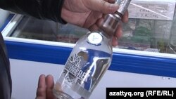 At less than $5 a pop, Baiterek vodka has been selling well, despite a reference to Allah on the bottle.