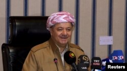 Iraqi Kurdish leadert Masud Barzani (file photo)
