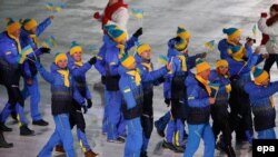 Українська збірна на XII Паралімпійських іграх у Пхьончхані, березень 2018 року
