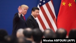Presidenti i SHBA-së Donald Trump dhe presidenti i Kinës, Xi Jinping. Fotografi nga arkivi. 