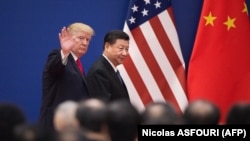 Președinții Donald Trump Xi Jinping la Beijing în noiembrie 2017