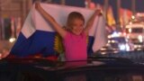 GRAB-Russian Fans Celebrate Victory Over Spain