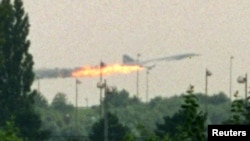 The Air France Concorde seconds before it crashed