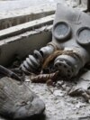 Дитячий протигаз у дитсадку Прип’яті поблизу Чорнобильської АЕС, архівне фото