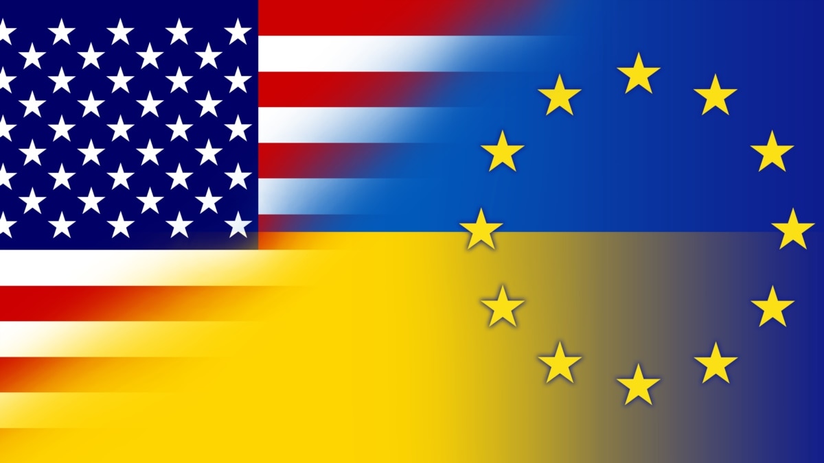 флаг украины и сша