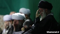 FILE - Guests attending the "Ashura Evening" ceremony at Ayatollah Ali Khamenei's invitation in the "House of Leadership". Undated