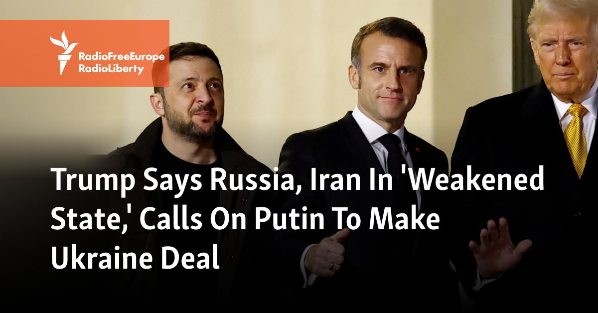 Trump Says Russia, Iran In ‘Weakened State,’ Calls On Putin To