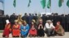 Госслужащие на организованном властями Туркменистана массовом мероприятии