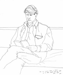 Дејвид Хокни, „портрет“, цртеж 1967