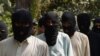 Alleged the Islamic State fighters and Taliban are presented to the media at the police headquarters in Jalalabad, October 3, 2017