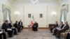 Встреча президента Ирана Хассана Роухани с министром иностранных дел Туркменистана Решидом Мередовым, Тегеран, 14 мая, 2018 