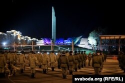 Репетиция военного парада в Минске накануне 9 мая.