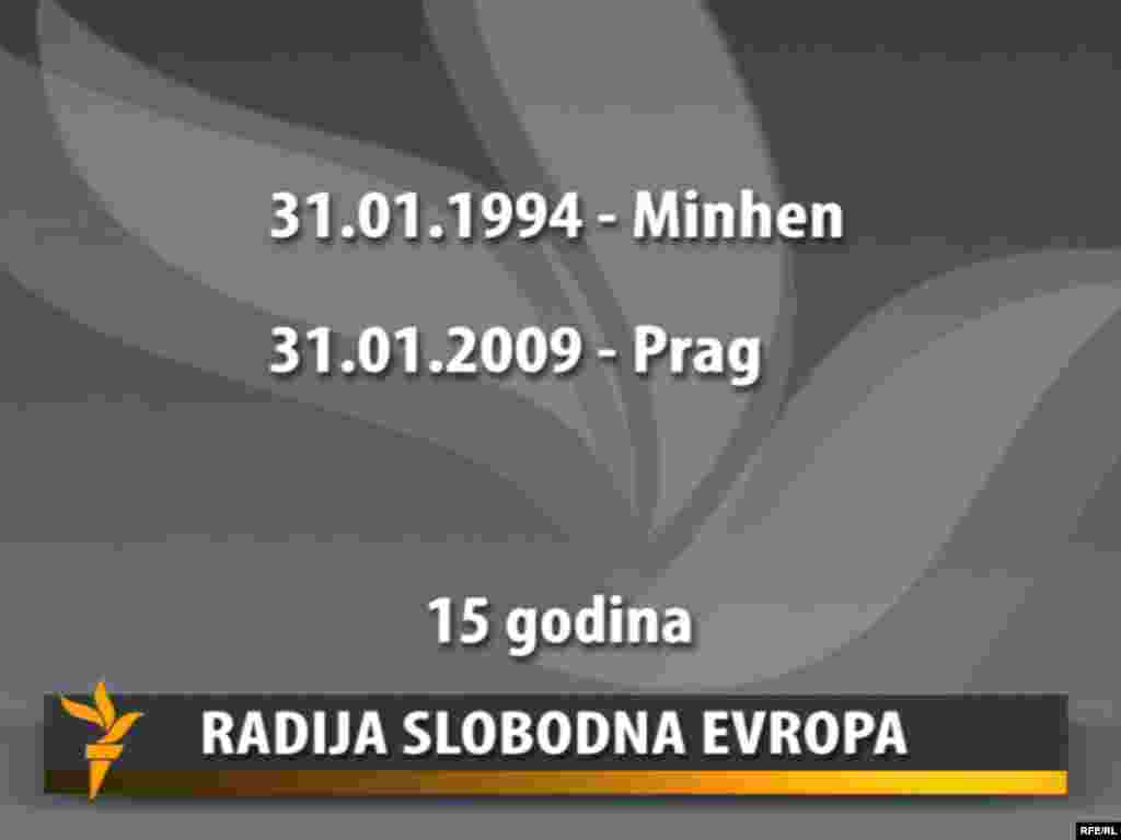 Češka, Prag - Program na južnoslavenskim jezicima radija Slobodna Evropa obilježio je 15-tu godišnjicu postojanja. To je jedina redakcija regionalnog karaktera čiji se program istovremeno emitira u šest država u regionu.
