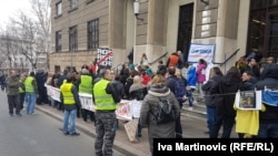 Protest građana zaduženih u švajcarcima