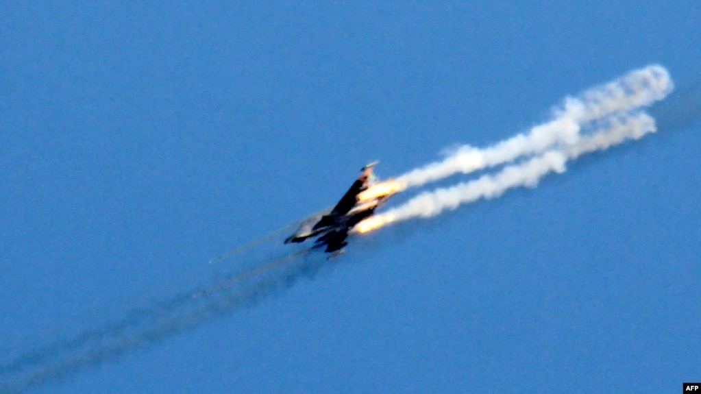 A Syrian army jet like the one shot down by the U.S. military last weekend