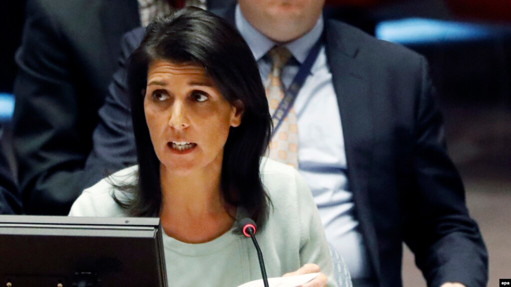 U.S. Ambassador to the United Nations Nikki Haley