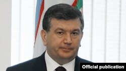 Временно исполняющий обязанности президента Узбекистана Шавкат Мирзияев.