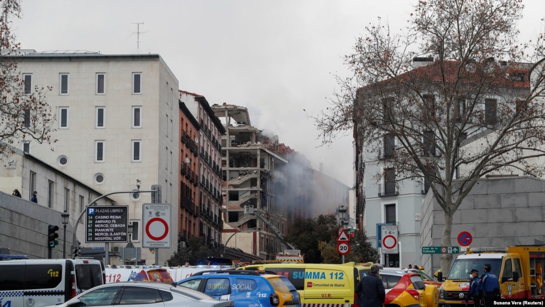 Zgrada u kojoj se dogodila eksplozija u centru Madrida, 20. januar