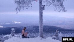 RFE/RL's Photojournalist Amos Chapple's winning photo is titled Meditation
