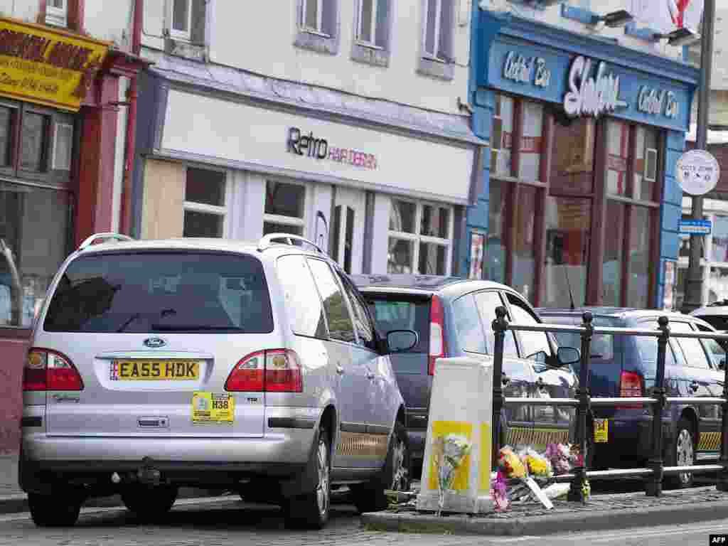 Вялікабрытанія. Таксі на стаянцы на Duke Street - адно зь месцаў трагедыі.