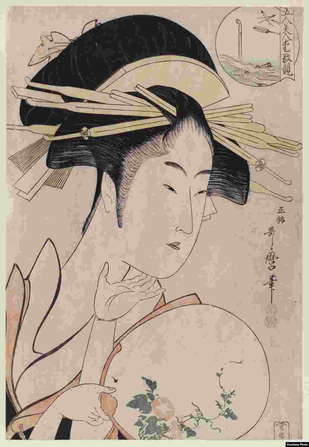 Kitagawa Utamaro, Kisegawa de Matsubaya (1795-1796), Museum Folkwang Essen