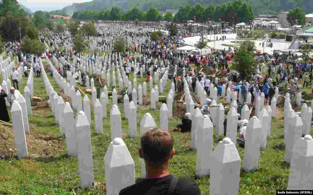 Some 6,000 victims of the Srebrenica massacre have been reburied at the Potocari Memorial Center. Many others have yet to be identified.
