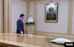 Түркіменстан президенті Гурбангулы Бердімұхаммедов. Ашхабад, 28 қаңтар 2016 жыл.
