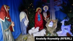 Святкування Різдва в центрі Сімферополя, 7 січня 2020 року