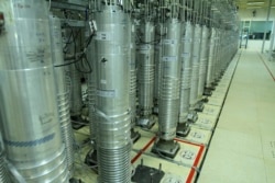 Centrifuges at the Natanz uranium-enrichment facility. (file photo)