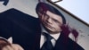 Білборд із зображенням Євгенія Мураєва, обстріляний фарбою. Радіо Свобода проаналізувало кілька тез, які Мураєв проголошує в ефірах свого телеканалу «Наш»