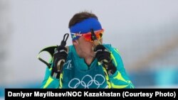 Алексей Полторанин после финиша. Пхёнчхан, 24 февраля 2018 года.