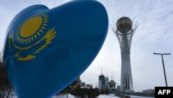 Downtown Astana with the landmark Baiterek Tower seen in the background. The Kazakh capital will now be known as Nur-Sultan after former President Nursultan Nazarbaev. (file photo)