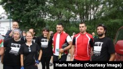Biciklisti iz Srbije u Srebrenici