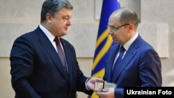 Президент Порошенко та Максим Степанов, 12 січня 2017 року