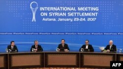 The first round of talks in Astana last month failed to make progress toward a political settlement of the Syria conflict (file photo).