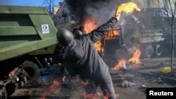 Столкновения в Киеве 18 февраля 2014 года.