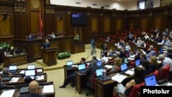 Armenia - A parliament session in Yerevan, 8Sep2014.