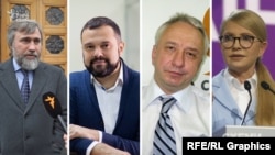 (Зліва-направо) Вадим Новинський, Максим Гольдарб, Олексій Кучеренко, Юлія Тимошенко