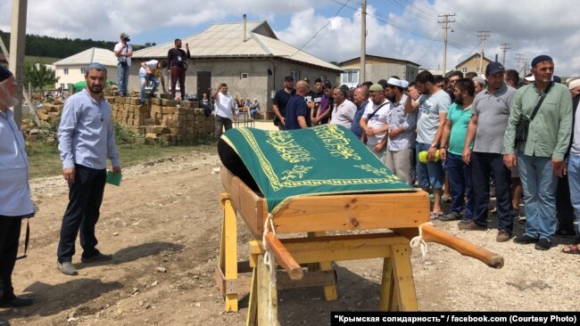Похороны Мусы Сулейманова, Крым, Строгановка, 27 июля 2020 года