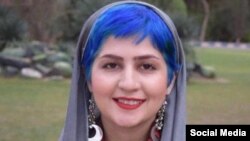 Sepideh Qolyan (Gholian) a 25-year-old activist being persecuted since 2018 for supporting labor demands. Undated